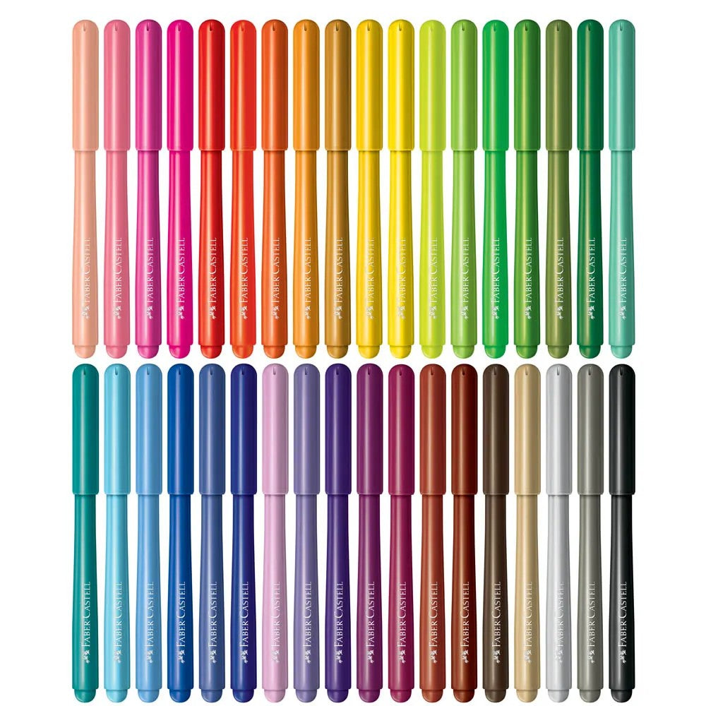 ESTOJO CANETA FABER CASTELL VAI E VEM 36 CORES