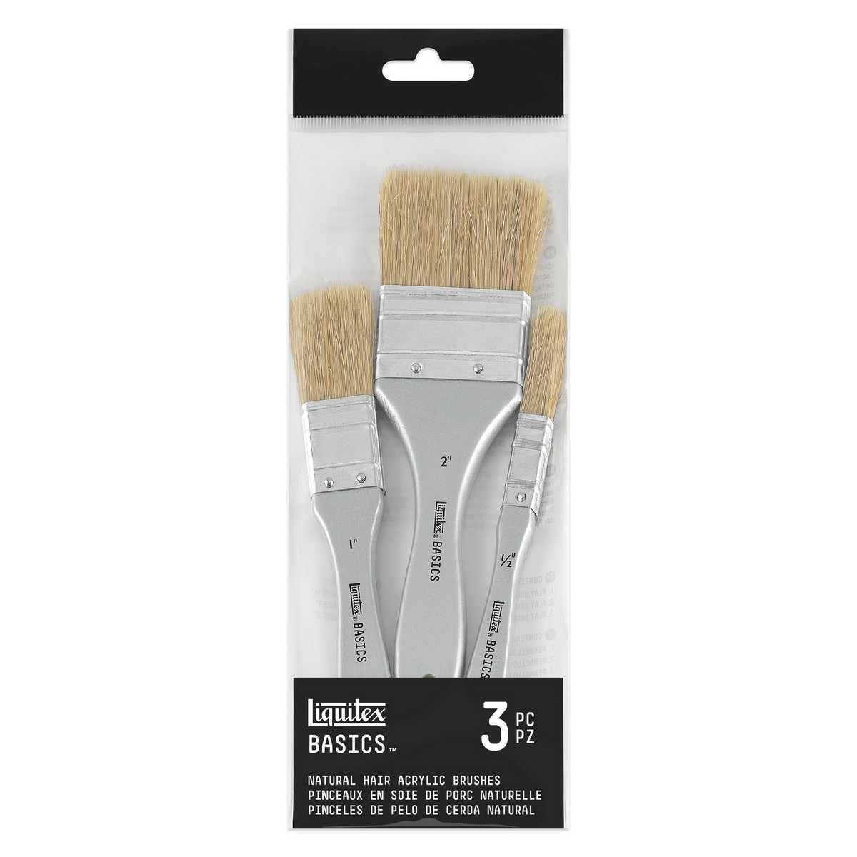 TRINCHA LIQUITEX CERDA NATURAL C/ 03 UNIDADES 3699368