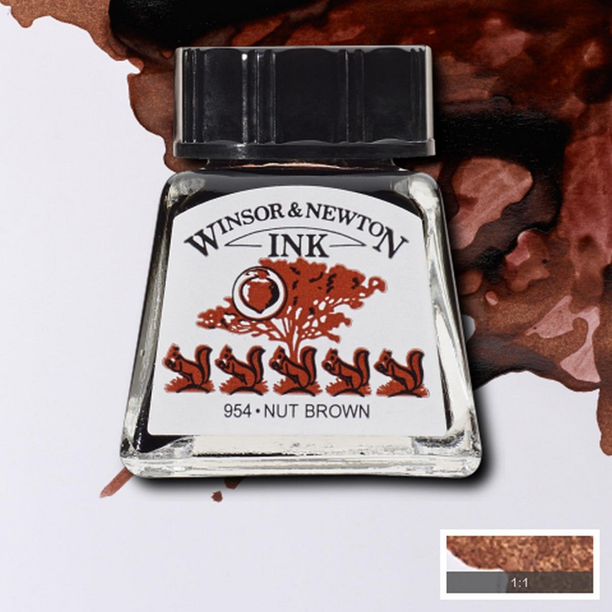 DRAWING INKS WINSOR NEWTON 14ML 441 NUT BROWN 1005441