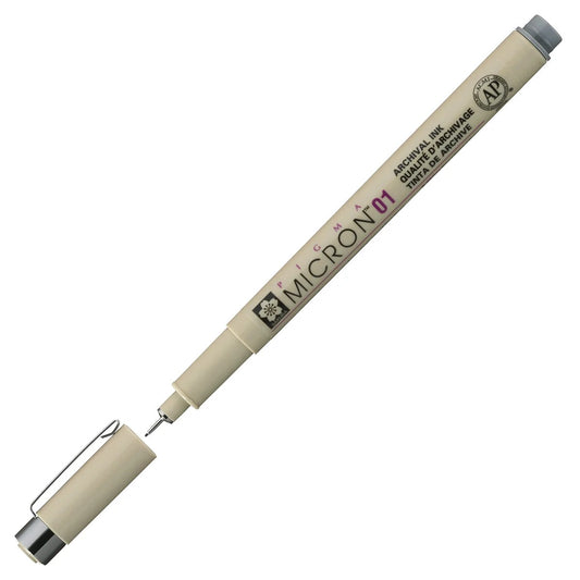 CANETA SAKURA PIGMA MICRON 0,1mm CINZA COOL