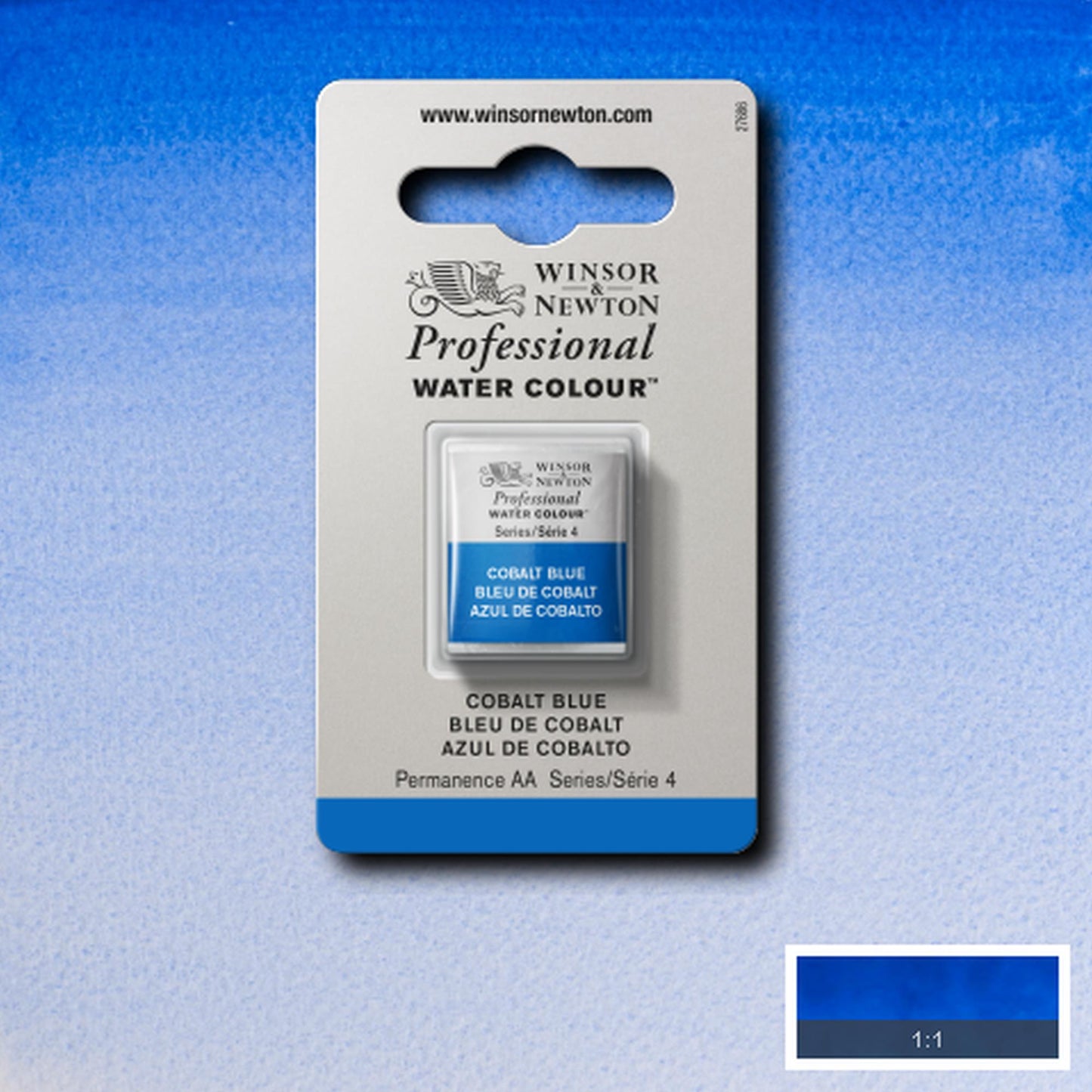 AQUARELA WINSOR NEWTON ARTISTS H PAN 178 COBALT BLUE S4