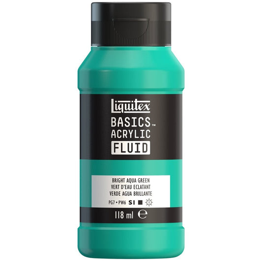 ACRILICA LIQUITEX BASICS FLUID 118ML 403 BRIGHT AQUA GREEN