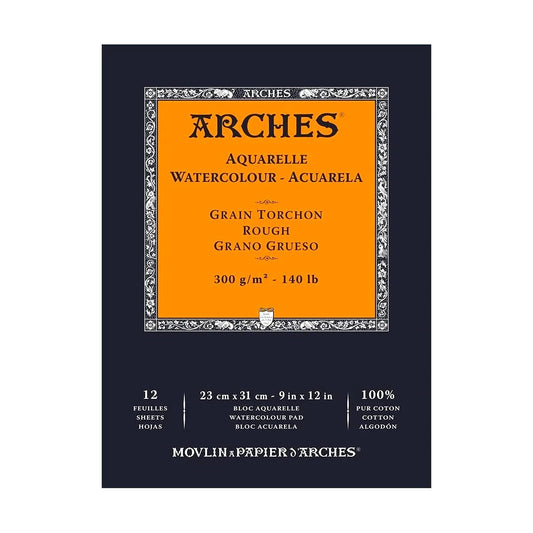 BLOCO ARCHES TORCHON 300g/m2 23X31 12 FOLHAS