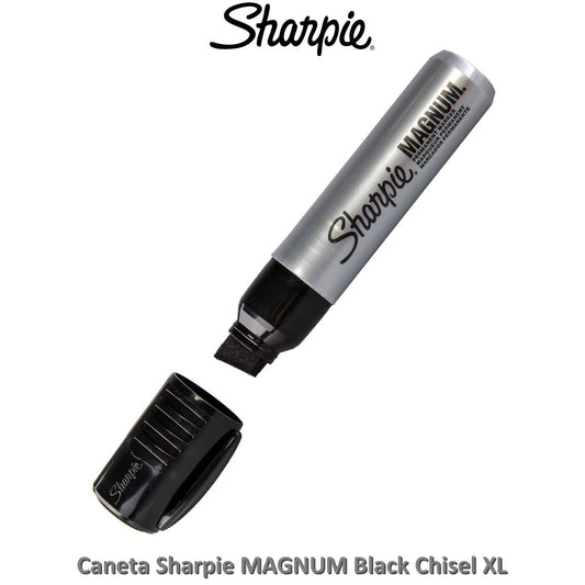MARCADOR SHARPIE MAGNUM XL CHISEL PRETA