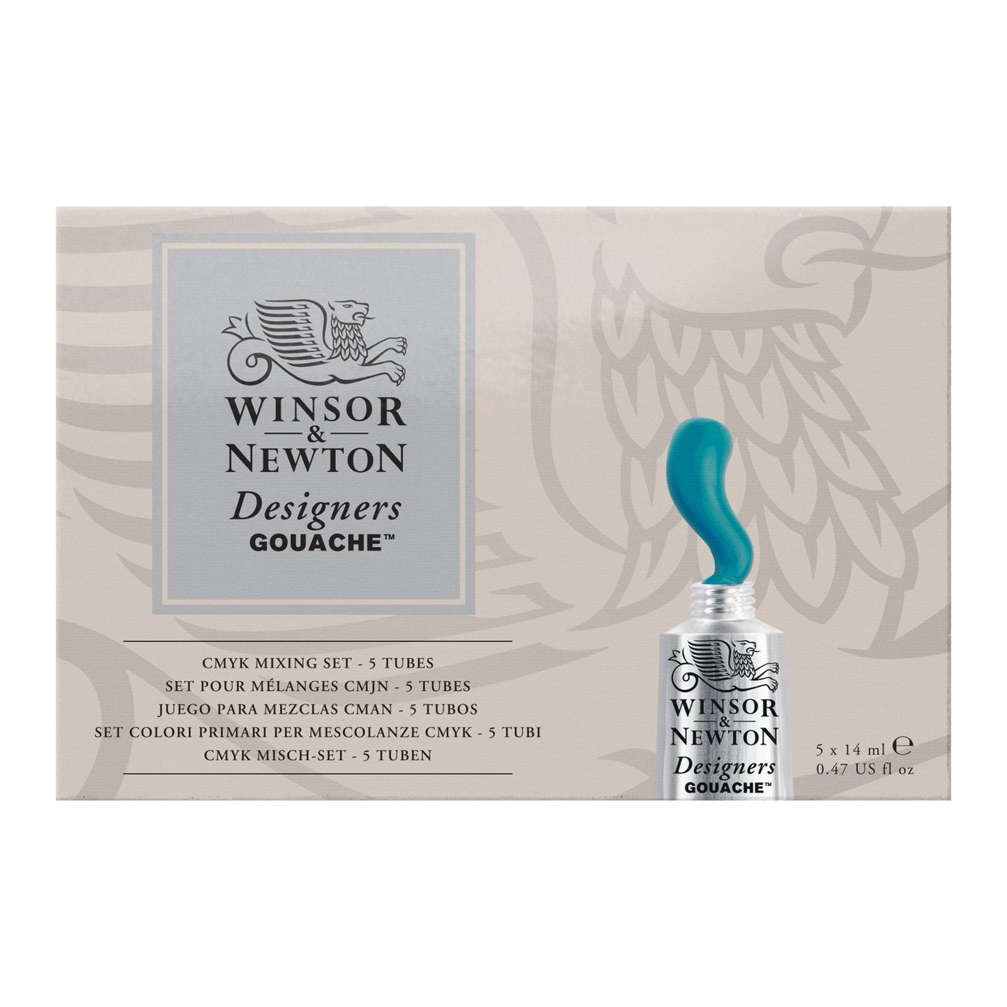 ESTOJO GOUACHE WINSOR NEWTON DESIGNERS 05 CORES CMYK 14ml