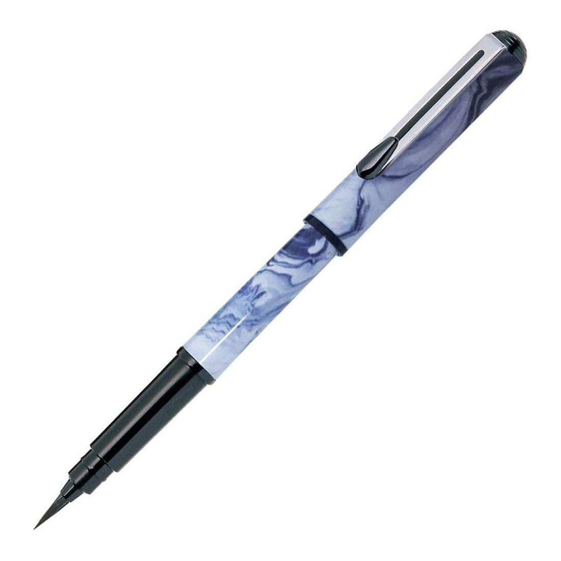 CANETA PENTEL POCKET BRUSH MARMORIZADA C/ 02 REFIS PRETO