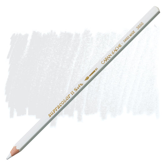 LAPIS AQUARELAVEL CARAN D´ACHE SUPRACOLOR 001 WHITE 3888001