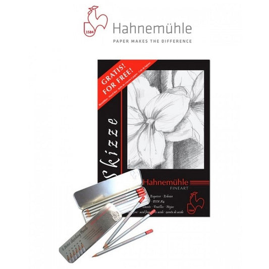 BLOCO HAHNEMUHLE SKIZZE A3 096g/m2 100FLS + ESTOJO GRADUADO