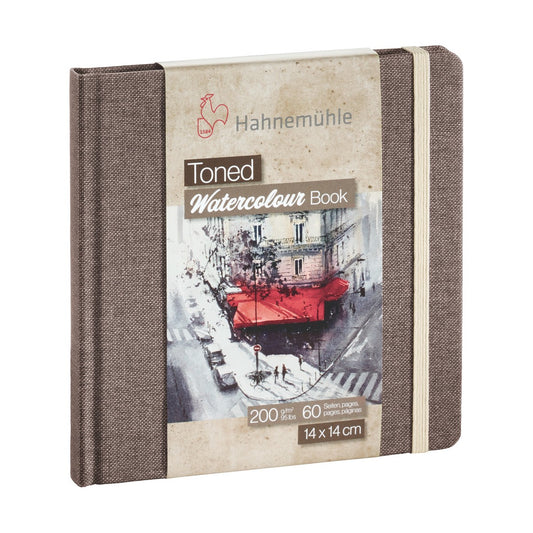 BLOCO HAHNEMUHLE COLLECTION TONED WATER BOOK BEIGE 14X14 60F
