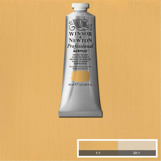 ACRILICA WINSOR NEWTON PROFISSIONAL 60ML 422 NAPLES YELLOW S2
