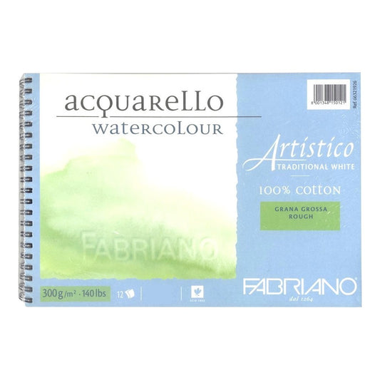 BLOCO FABRIANO ARTISTICO ROUGH 300g/m2 26x36 12 FLS ESPIRAL
