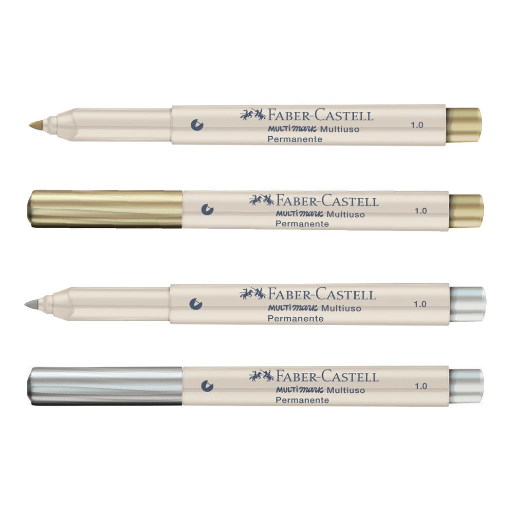 MARCADOR MULTIMARK 1.0mm PRATA E OURO