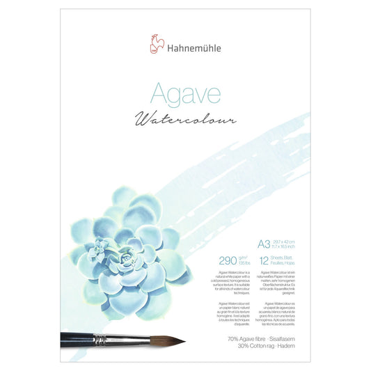 BLOCO HAHNEMUHLE AGAVE 290G/M2 A3 12 FOLHAS