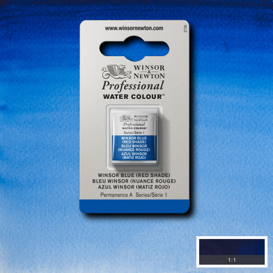 AQUARELA WINSOR NEWTON ARTISTS H PAN 709 WINSOR BLUE RED SHADE S1