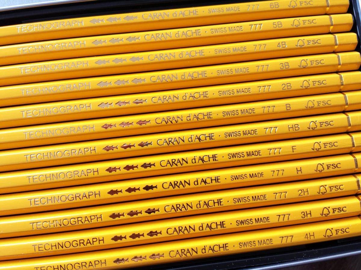 ESTOJO LAPIS GRADUADO CARAN D´ACHE TECHNOGRAPH C/ 12