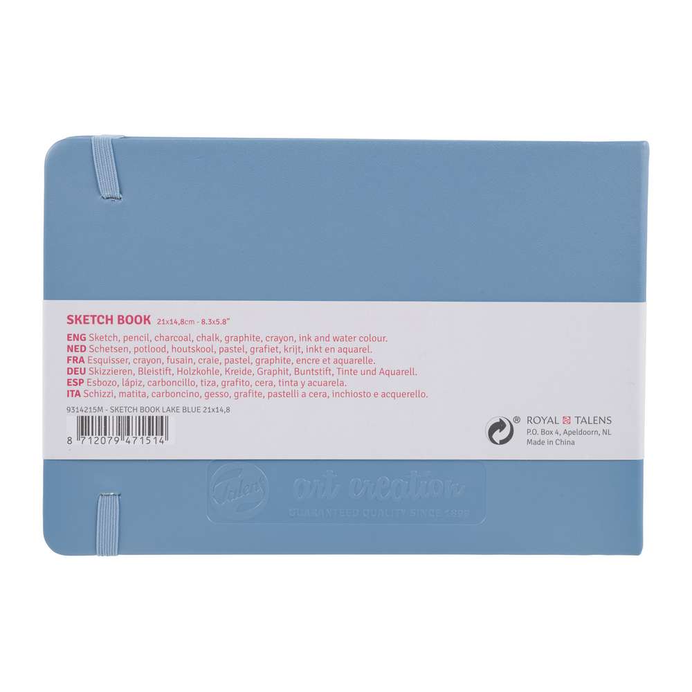 SKETCHBOOK TALENS LAKE BLUE 21X15 80FLS