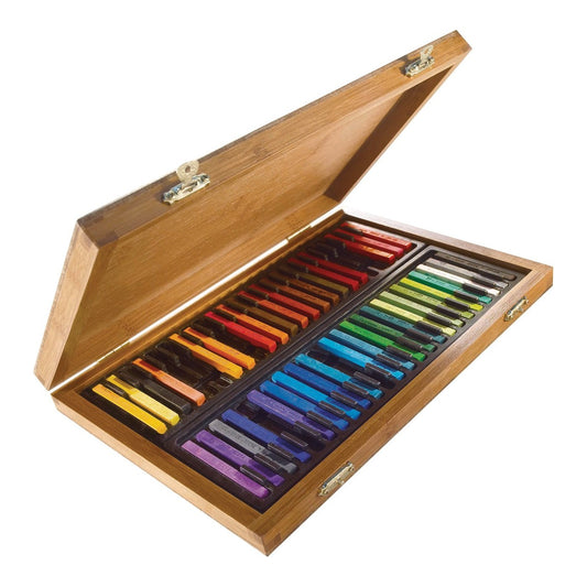 ESTOJO PASTEL SECO CARRE CONTE 48 CORES MADEIRA