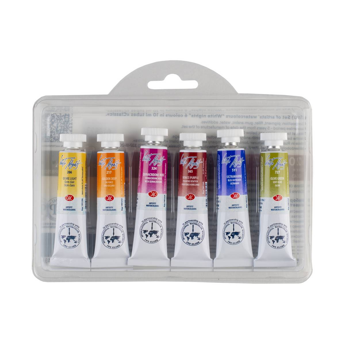 ESTOJO AQUARELA WHITE NIGHTS 06 CORES CLASSIC 2101
