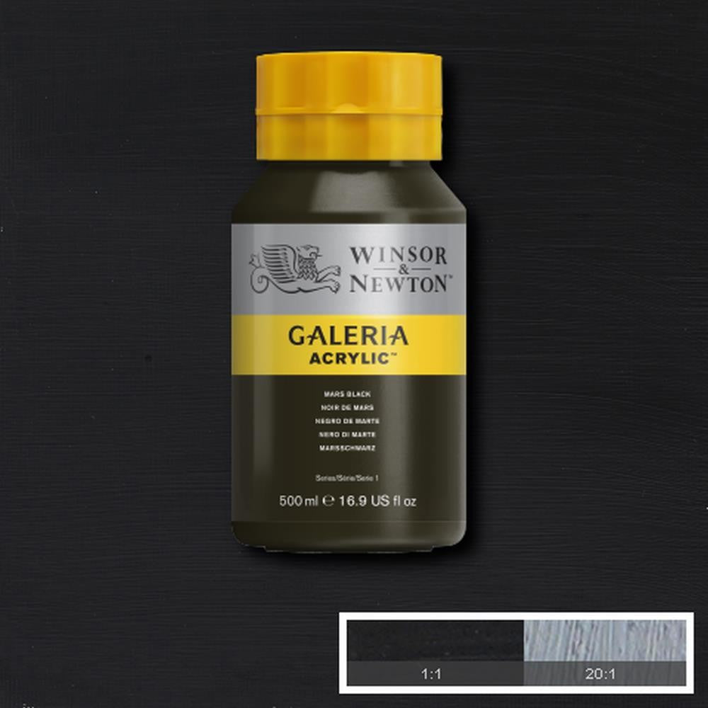 ACRILICA WINSOR NEWTON GALERIA 500ML 386 MARS BLACK 2150386