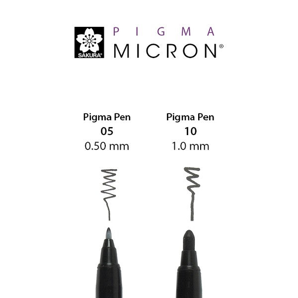 CANETA SAKURA PIGMA PEN PROFESSIONAL 05 PRETA