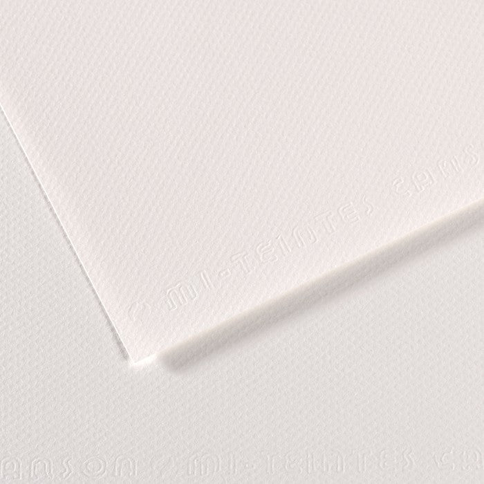 PAPEL CANSON MI-TEINTES 160g/m2 A2 180 BLANC NUAGE