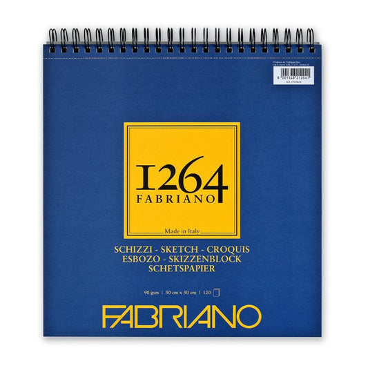 BLOCO FABRIANO 1264 SCHIZZI 90G/M2 30X30 120 FOLHAS