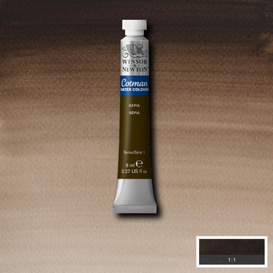 AQUARELA WINSOR NEWTON COTMAN 609 SEPIA 08ml