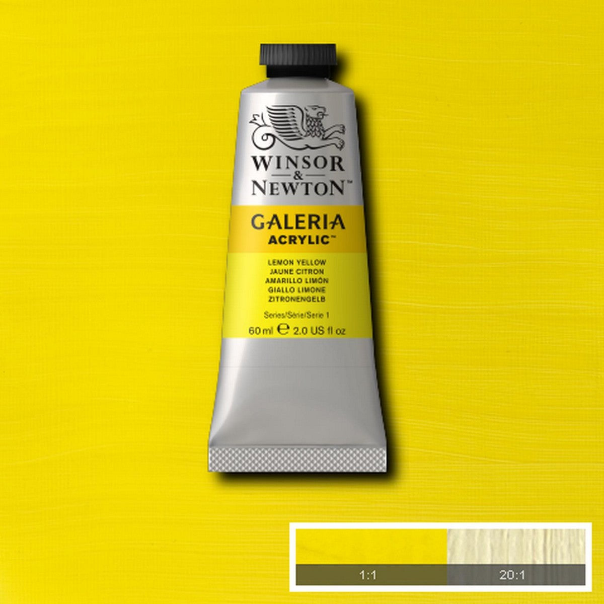 ACRILICA WINSOR NEWTON GALERIA 60ml 346 LEMON YELLOW 2120346