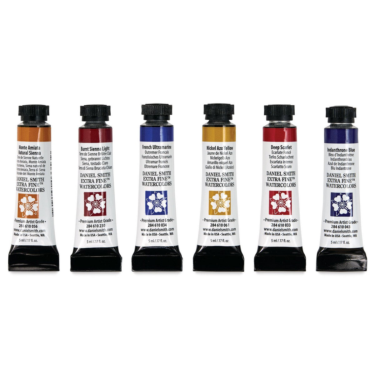 ESTOJO AQUARELA DANIEL SMITH RAFFAELE CICCALENIS TRADITIONAL MODERN C/ 06 TB 5ml