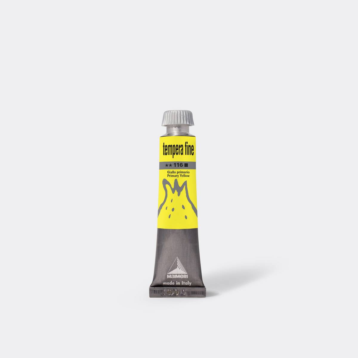 GOUACHE TEMPERA FINE MAIMERI 20ML 116 PRIMARY YELLOW