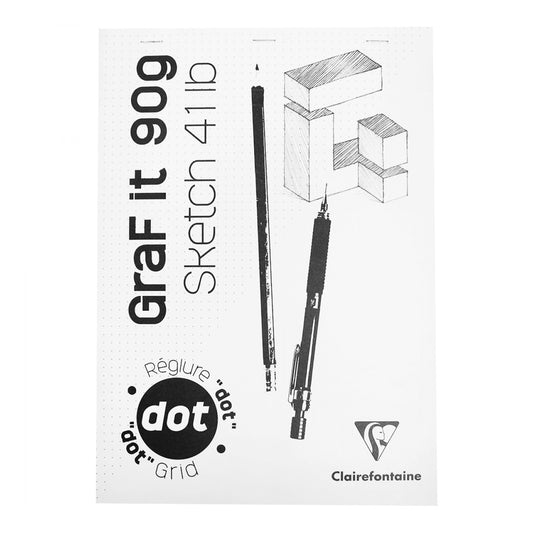 BLOCO CLAIREFONTAINE GRAF IT DOT 90g/m2 A4 80 FLS PONTEADO