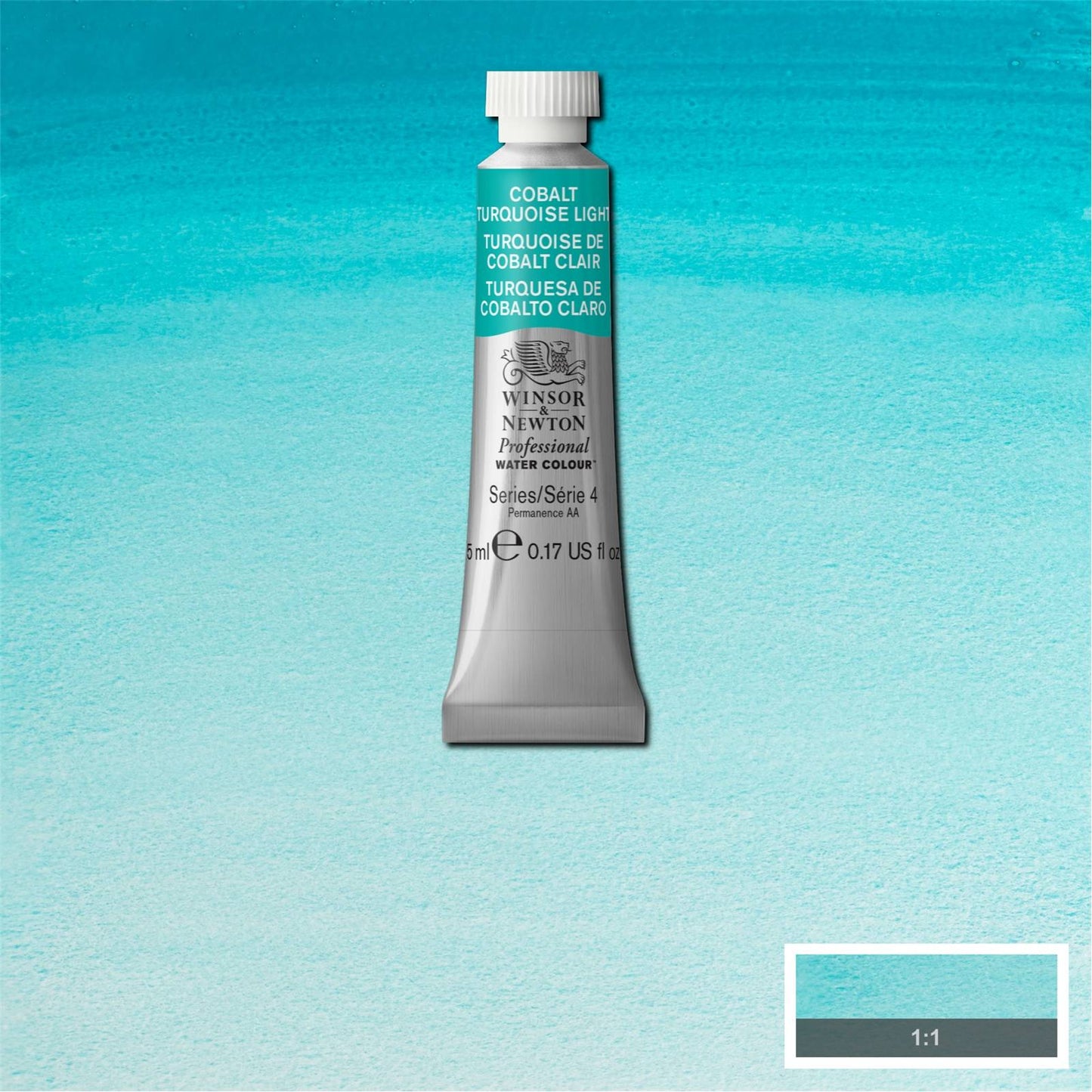 AQUARELA WINSOR NEWTON ARTISTS 5ml 267 COBALT TURQUOISE LIGHT S4
