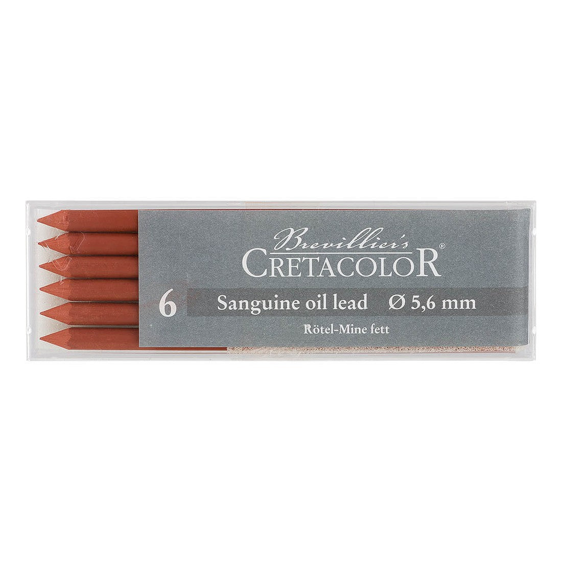 MINA CRETACOLOR 5,6mm 262 02 SANGUINE OIL LEAD C/ 06 UN