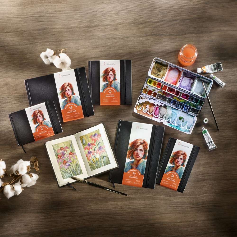 WATERCOLOUR BOOK ARTESANAL 250g/m2 15,3x10,3cm PAISAGEM 30F 100cotton