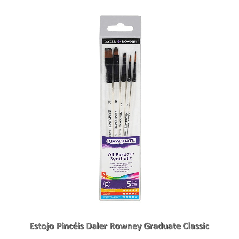 ESTOJO PINCEIS DALER ROWNEY GRADUATE CLASSIC SET C/ 05