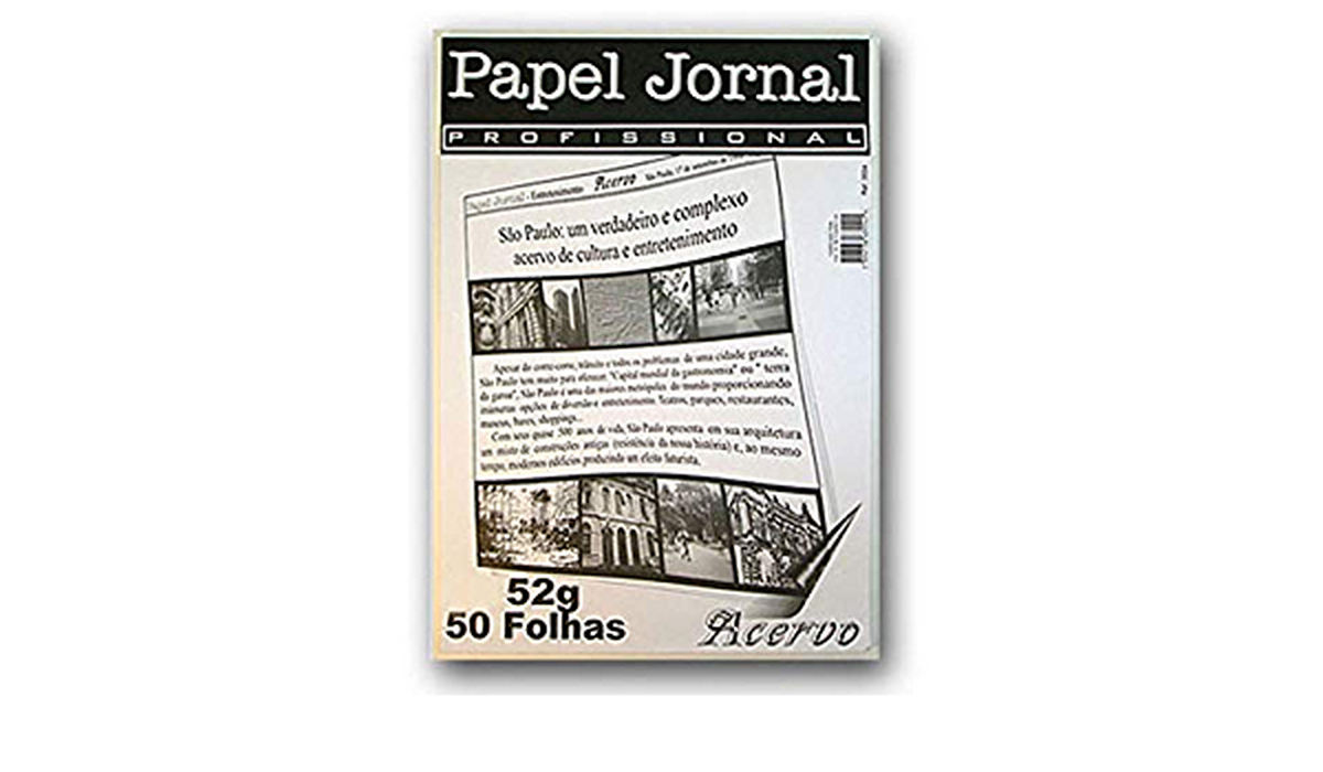 BLOCO ACERVO JORNAL  A3 50 FOLHAS