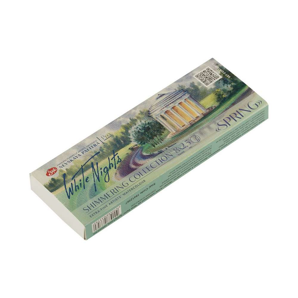 ESTOJO AQUARELA WHITE NIGHTS 08 PANS SHIMMERING SPRING
