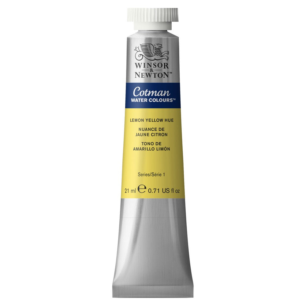 TINTA AQUARELA COTMAN W&N TUBO 21ML LEMON YELLOW 0308346