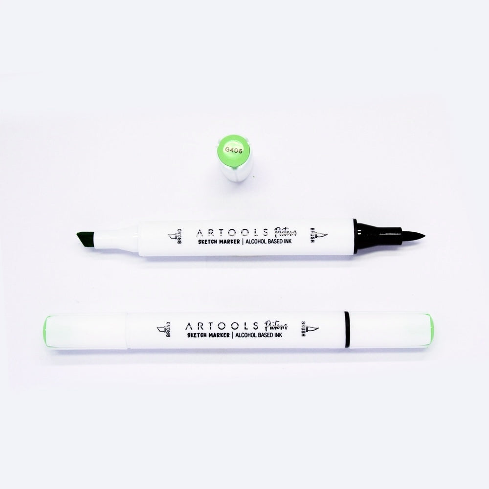 MARCADOR ARTOOLS PICTOM PONTA DUPLA VERONESE GREEN (G406)