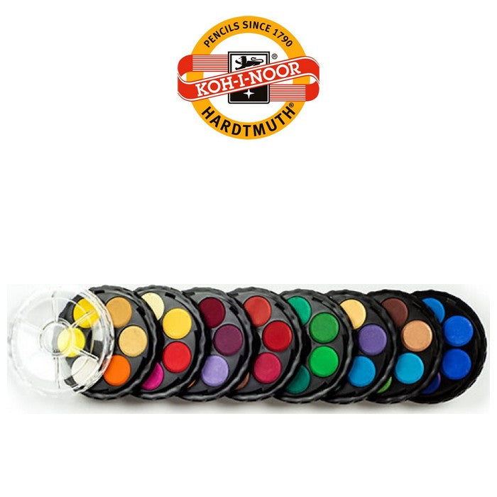 ESTOJO AQUARELA PASTILHAS KOH-I-NOOR 48 CORES 171507