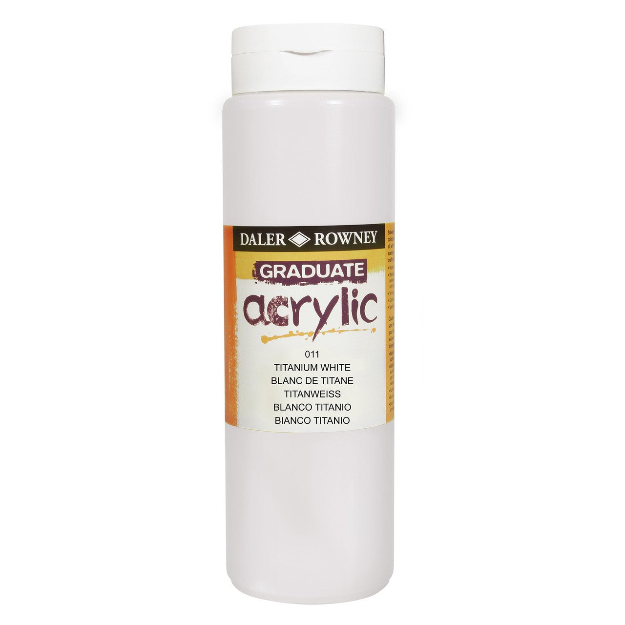 ACRILICA DALER ROWNEY GRADUATE 500ML 011 BRANCO