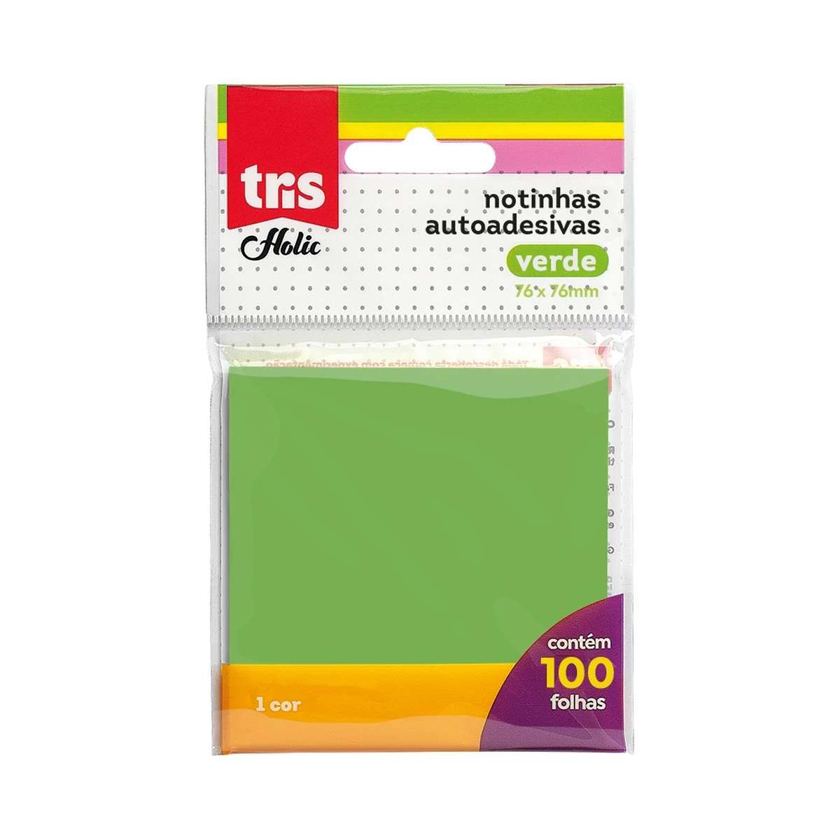 POST-IT NOTAS AUTOADESIVAS TRIS HOLIC VERDE 76x76cm 100 FLS