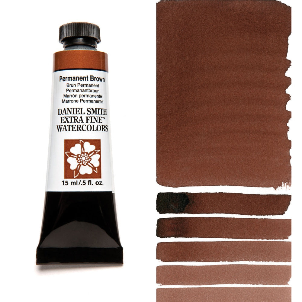 AQUARELA DANIEL SMITH 15ml EXTRA FINE Permanent Brown - 068