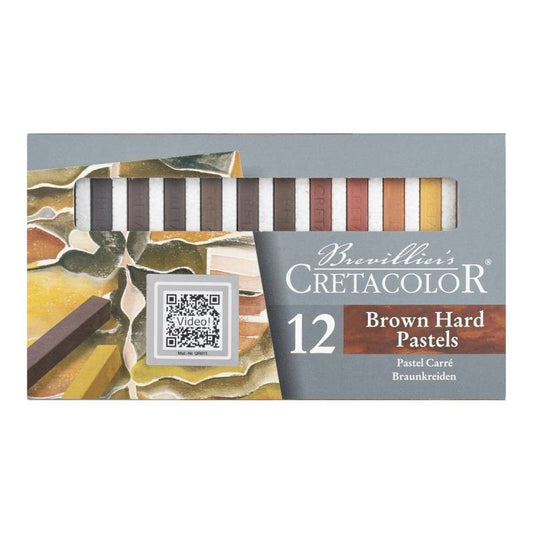 PASTEL SECO CARRE CRETACOLOR 12 TONS TERRA