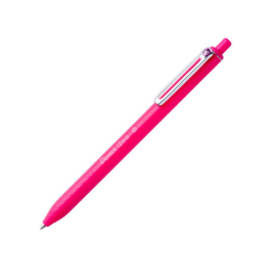 CANETA ESFEROGRAFICA PENTEL RETRATIL IZEE 0,7mm ROSA