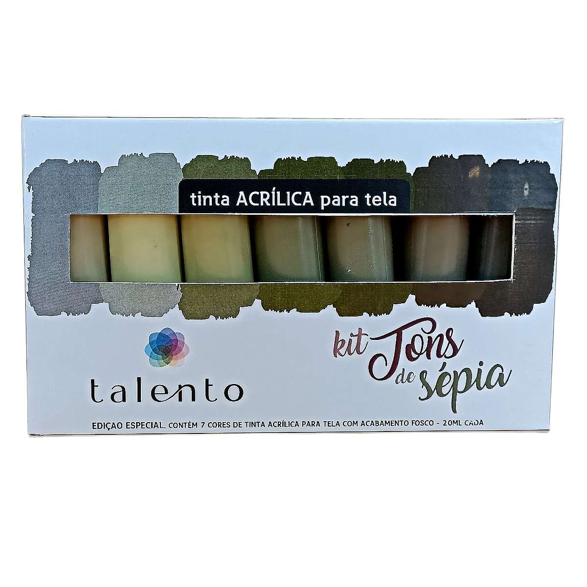 ESTOJO ACRILICA TALENTO 20ML 07 TONS SEPIA