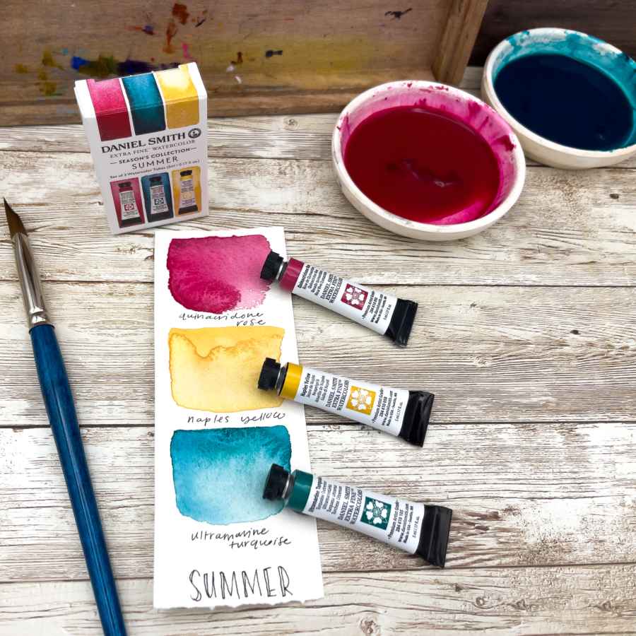 ESTOJO AQUARELA DANIEL SMITH 5ml 03 TUBOS 5ml - SUMMER