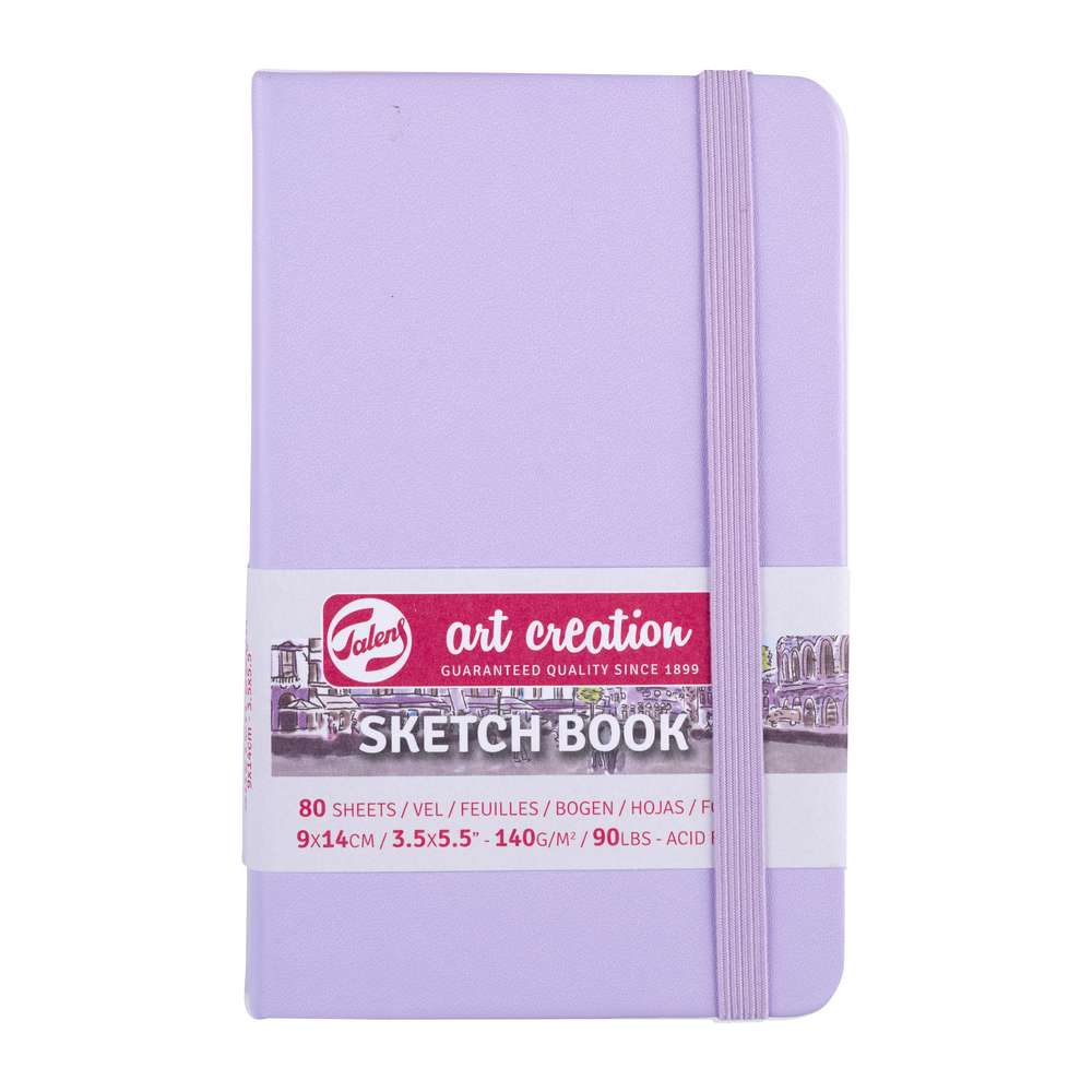 SKETCHBOOK TALENS PASTEL VIOLET 09X14 80 FOLHAS