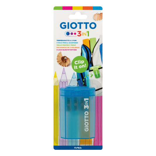 APONTADOR GIOTTO 3 EM 1 BLISTER