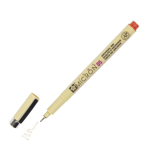 CANETA SAKURA PIGMA MICRON 0,5mm LARANJA